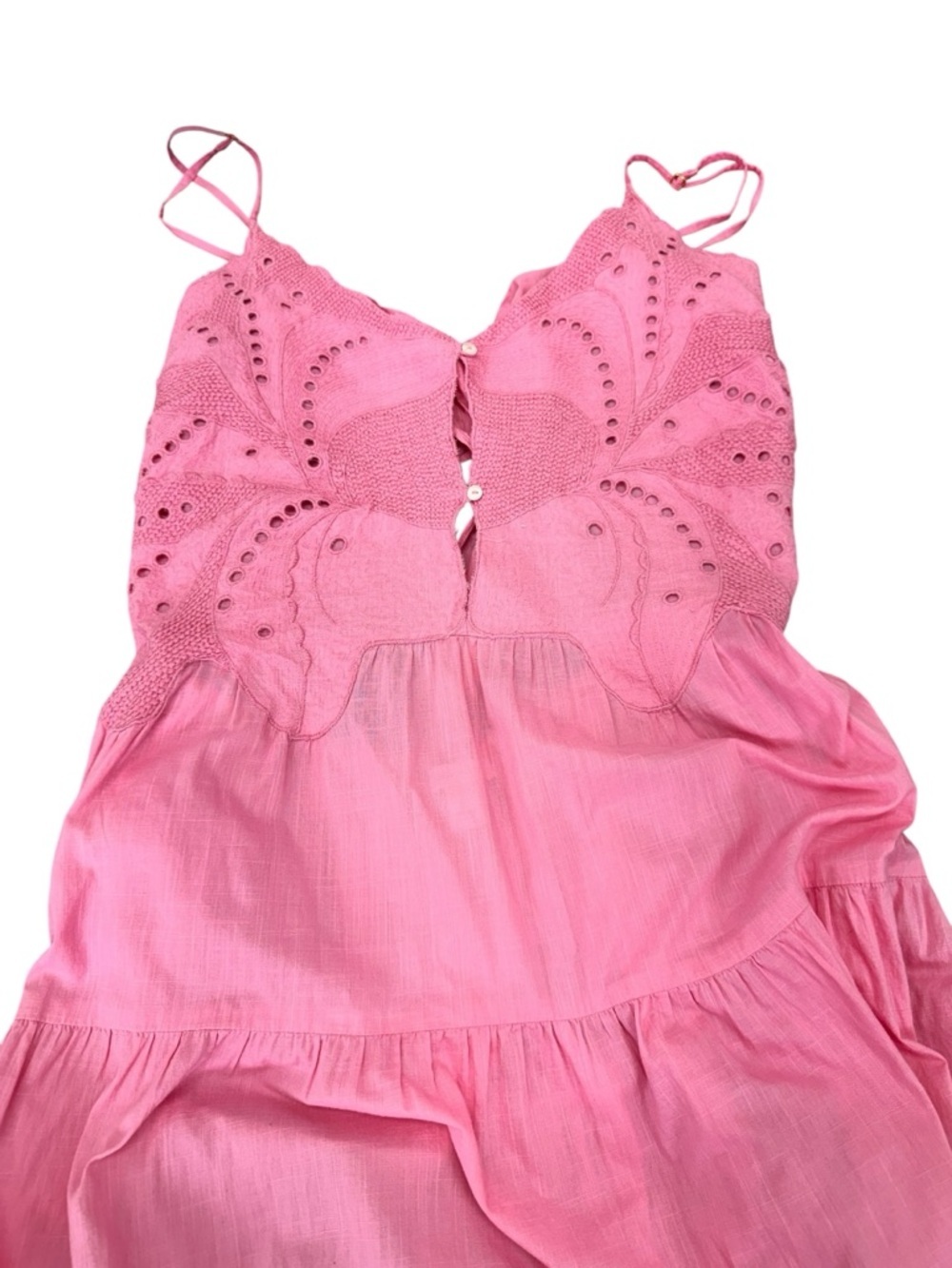 Chelsea & Violet Pink Spaghetti-Strap Tiered Maxi Dress - Picture 4 of 8